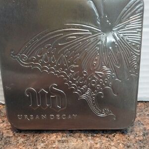 Urban Decay Butterfly Embossed Silver Eye Shadow Box...NEW